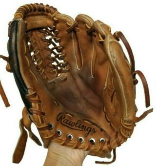 Vtg Rawlings Usa Pro - 204mt Horween Heart Of The Hide 11.  25 " Rht Glove Atltered
