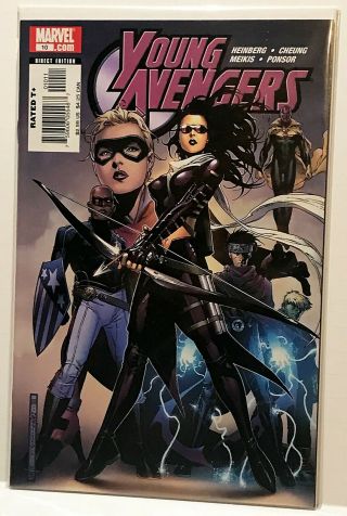 Young Avengers 10 1st Appearance Tommy Shepard Speed Kate Bishop Hawkeye Cover