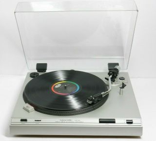 Vtg Realistic Lab - 395 Direct Drive Turntable W/ Dust Cover Shure Cartridge