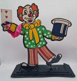 Vintage Magicians Stage Magic Clown Card Balloon Pop Trick C1970s
