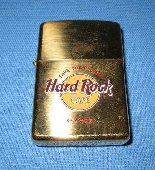 An Unfired Zippo Lighter From 1997 Hard Rock Cafe,  Key West