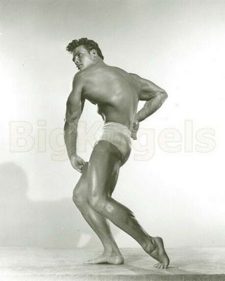1950s Vintage Spartan Male Nude Steve Reeves Bodybuilder Title Muscle Beefcake