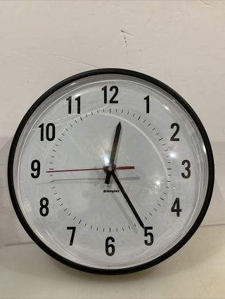 Simplex School Wall Clock 13”,  Model : 6310 - 9231