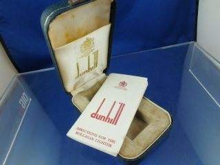 Dunhill Rollagas Rolalite Lighter Box Green,  Instruction Booklet Vintage Swiss