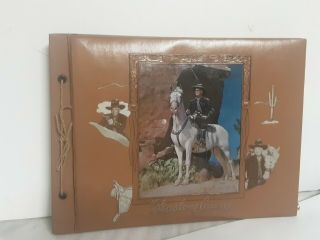 Vintage Hopalong Cassidy Photo Album Binder With Period Photo 