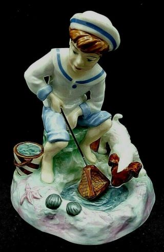 Royal Doulton Figurine Childhood Memories Caught One 2006 Ch 9 - Discontinued
