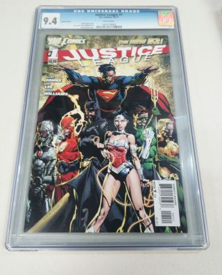 Dc 52 Justice League 1 Variant Cover Cgc Graded 9.  4 Nm 1st Printing Rare