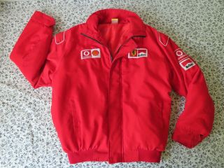 Ferrari Racing F 1 Michael Schumacher Vintage Marlboro Jacket Shell Vtg Men 