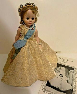 Vintage 1957 - 58 Madame Alexander Cissette Doll Queen Elizabeth Ll All