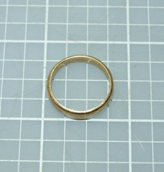 Vintage 3.  6 Grams 18k Solid Gold Wedding Band Ring 6.  75 Not Scrap