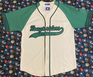 Rare Vintage Starter Cfl Saskatchewan Roughriders Baseball Jersey