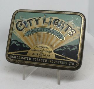 Vintage City Lights Tobacco Tin (empty) Australia