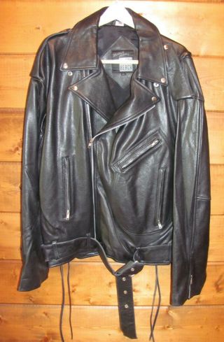 Vintage Michael Hoban North Beach Leather Motorcycle Jacket Men 
