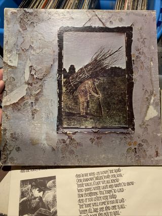 Led Zeppelin Iv Zoso Atlantic Records Sd - 7208 Gatefold - Test Played