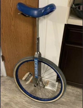 Vintage Schwinn Unicycle Sugino Cranks 24 " Araya Anodized Blue Old School