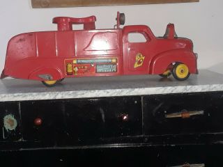 Vintage Marx Ride ' Em Firetruck - 3