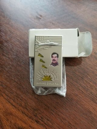 Rare,  Vintage Lighter,  Military Gulf War Saddam Hussein.