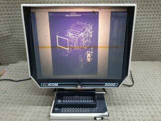 Vintage Eyecom 2000 Microfiche Reader Desk/bench Top Model