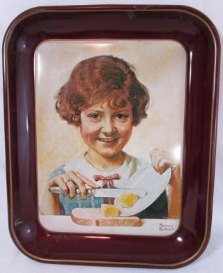 1975 Norman Rockwell The Butter Girl First Limited Edition Collector 
