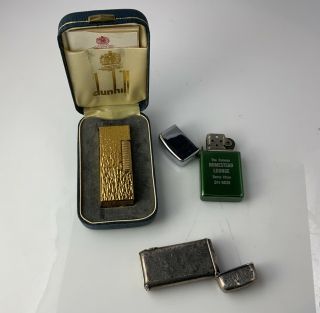 Vintage Lighters And Cigar Cutter