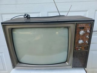 Rare Vintage Supre - Macy Color Television Crt Tv 1970s Retro Gaming Japan