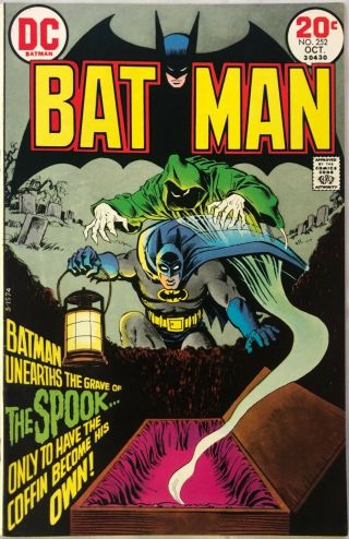Batman 252 Dc Comics 1973 Origin Of The Spook Bronze Age Hi - Res Scans