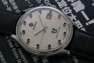 & Rare Vintage Rado Green Horse Automatic 25 Jewels Swiss Made Watch