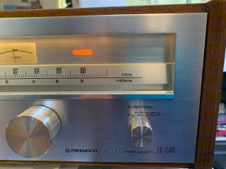 Pioneer Tx - 7500 Vintage Stereo Tuner,  Wood Cabinet Look