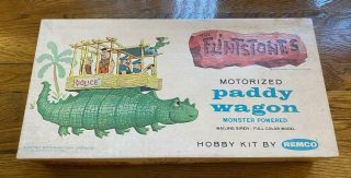 Vintage The Flintstones Motorized Paddy Wagon 1961 Remco Hobby Kit (see Photos)