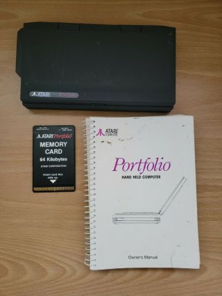 Vintage Atari Hpc - 004 Portfolio Portable Pocket Handheld Computer 1980 