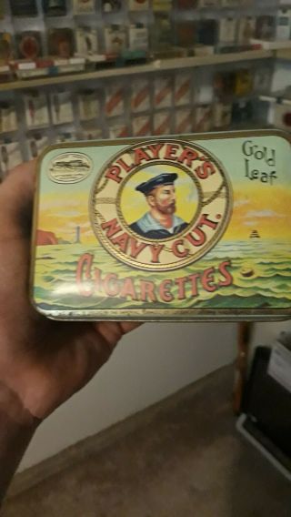 Vintage Players Navy Cut Cigarette Tin W/ Bonus Items.  Rare.