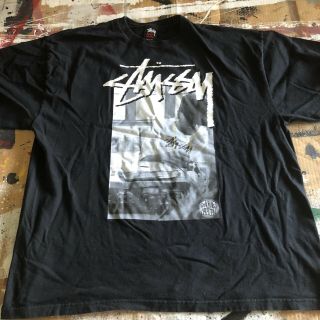 Vintage Stussy J Dilla Stones Throw T Shirt Size 2xl Rap Tee Hip Hop Skate Rare