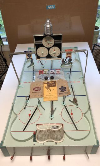 Vintage 1959 Eagle Power Play Electric Table Hockey Game Nhl Munro,  Coleco