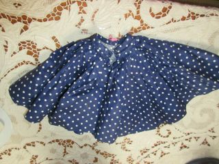 Vintage 1957 Madame Alexander Cissy HFT Navy Polka Dot Tagged Skirt 2