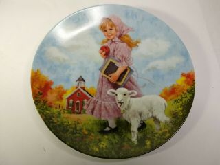 Reco Decorative Collectible Plate Mary Had A Little Lamb 1985 By John Mcclelland
