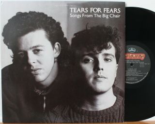 Tears For Fears Songs From The Big Chair Lp (mercury,  Orig 1985) Nm/vg,  Vinyl