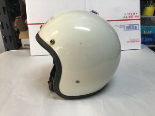Vintage 1975 BELL Bell Racing Helmet / Size 7 1/2 White 2