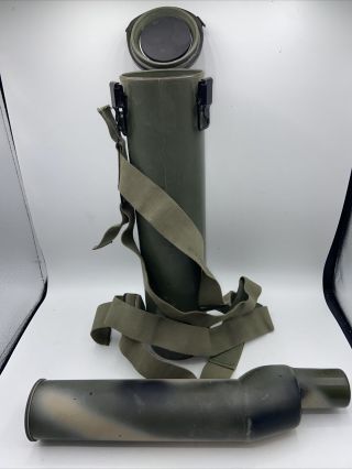 Military M49 Spotting Scope With M164 Case Vintage Usa Made