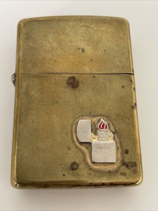 Vintage 100 Zippo Lighter - Sparks Well But Does Not Ignite