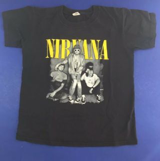 Rare Vintage 1994 Nirvana T - Shirt Kurt Cobain Last Photo Shoot Anvil Youth Large