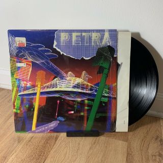 Petra Back To The Street Vinyl Lp 1986 A&m - Shrink - Xian Ccm Rock Vg,