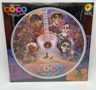 Disney Pixar’s Coco Vinyl Lp Motion Picture Soundtrack Picture Disc