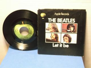 The Beatles,  Apple 2764,  " Let It Be ",  Us,  7 " 45 With P/s,  1969 Classic Issue,