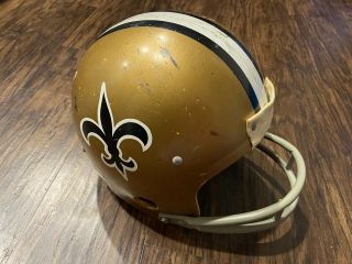 Vintage Orleans Saints Hnfl Rawlings Football Helmet Tagged Size Medium