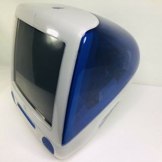 Vintage Apple iMac G3 M5521 Blueberry Blue Mac OS X - & 2