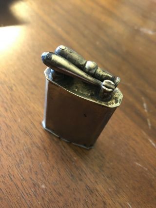 Vintage Lighter Brass Rexlite Lift Arm Lighter Made In Providence Ri
