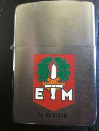 Very Rare Zippo Lighter 1981 E.  M.  1e Divisie (see Down Below)