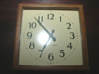 Vintage Ibm International Business Machines Wall Clock School Academy University