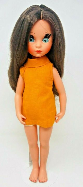 17 " Furga Alta Moda Susanna Vintage Doll 1960s Mod Italy In Dress
