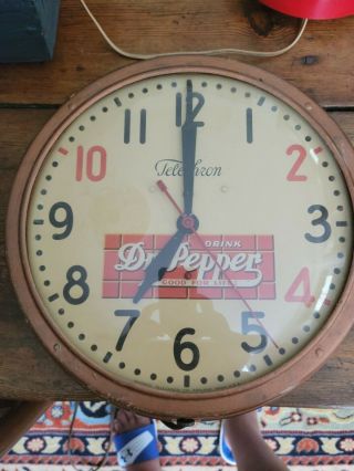 Vintage Dr Pepper Wall Clock